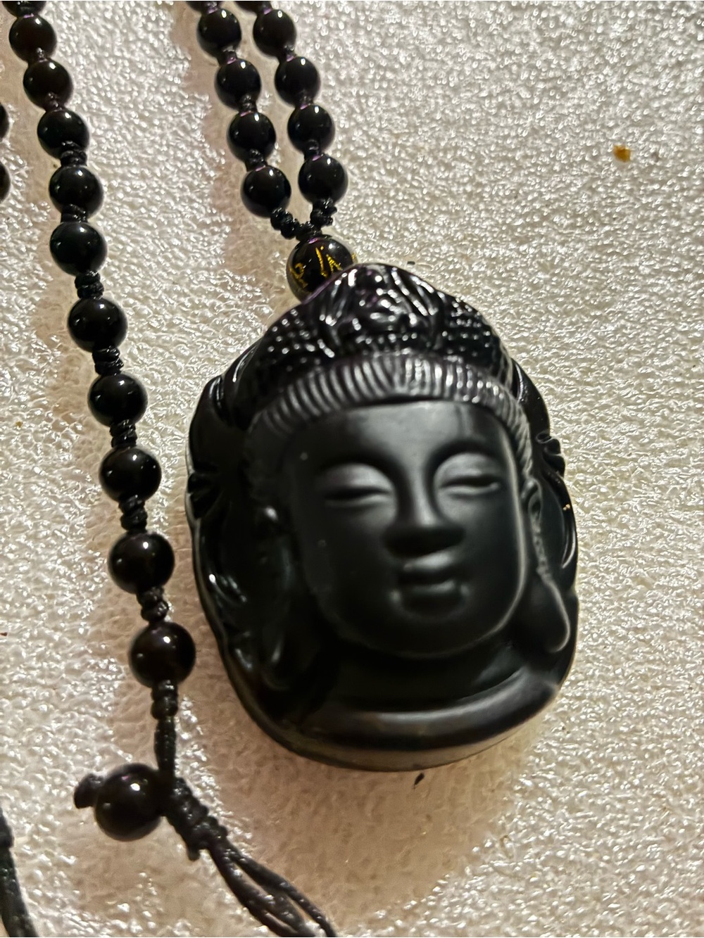 Black Buddha Pendant Necklace - Women Jewelry